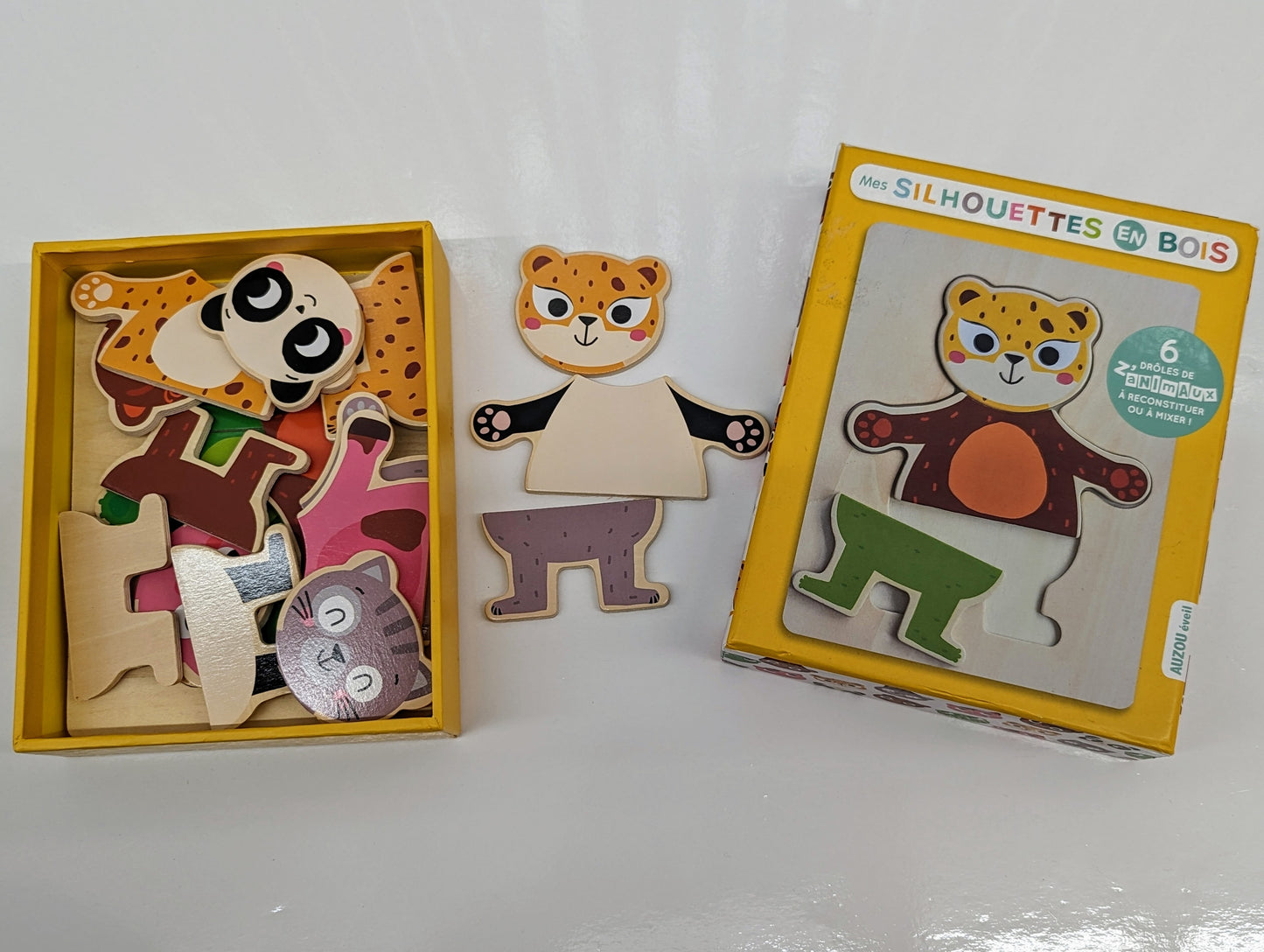 Wooden mix n' match dress up puzzles (Melissa & Doug, Auzou)-Toy-Rekidding