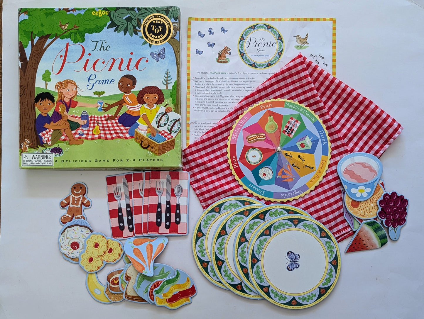 Eeboo - spin games (picnic game, build a robot)-Toy-Rekidding