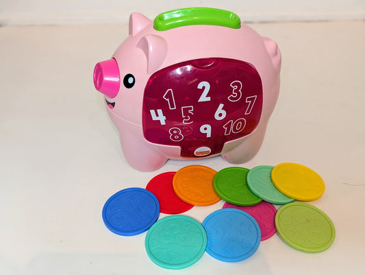 Fisher Price - Laugh & Learn Piggy Bank-Toddler toy-Rekidding