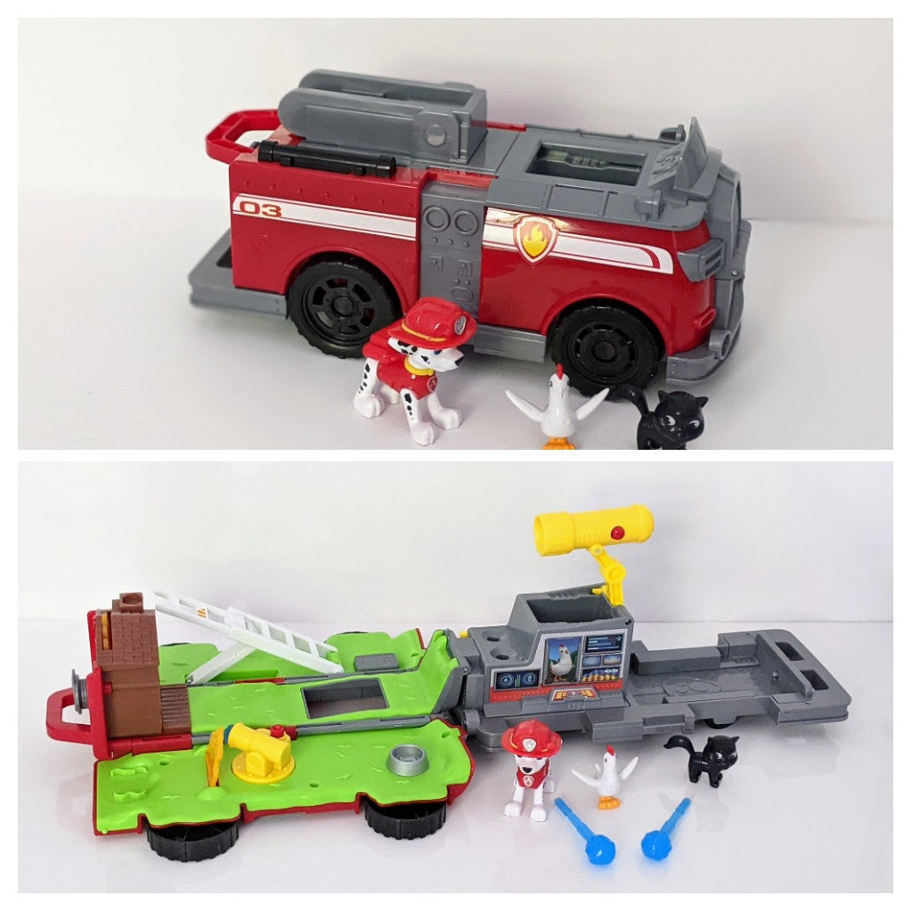 PAW Patrol - Marshall Vehicle with Collectible Figure-Toy-Rekidding