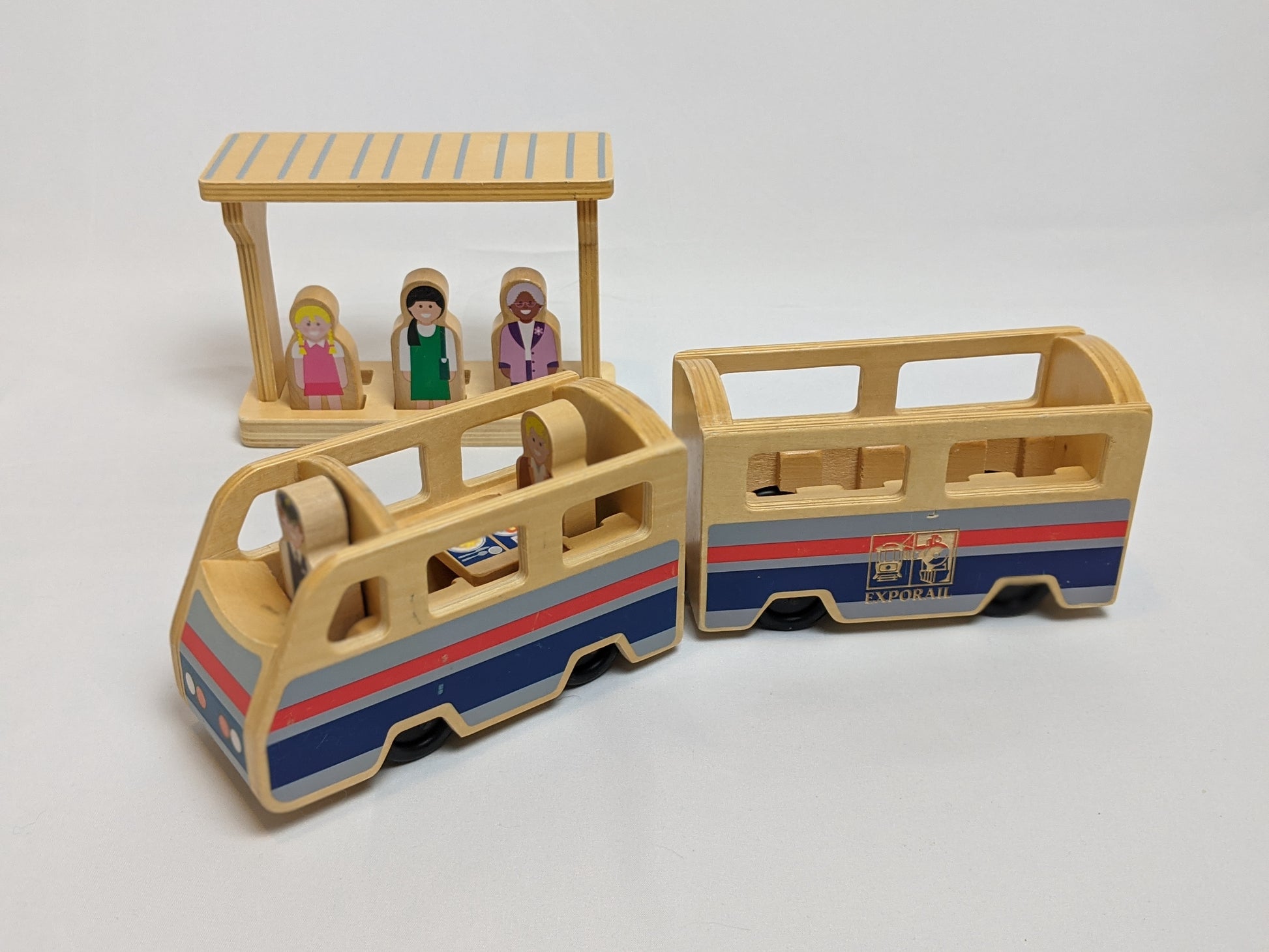 Wooden Trains (Melissa & Doug & other)-Toy-Rekidding