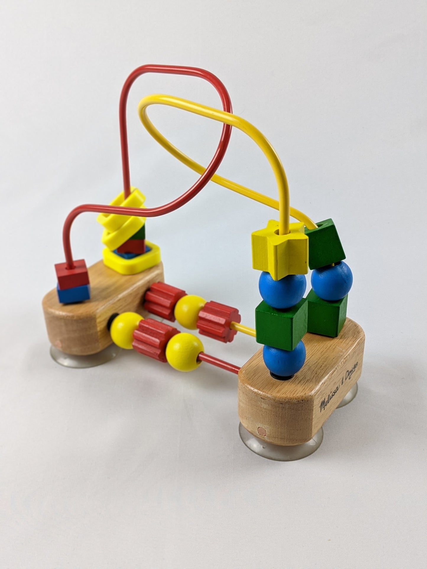 Wooden activity cubes and beads mazes-Toy-Rekidding