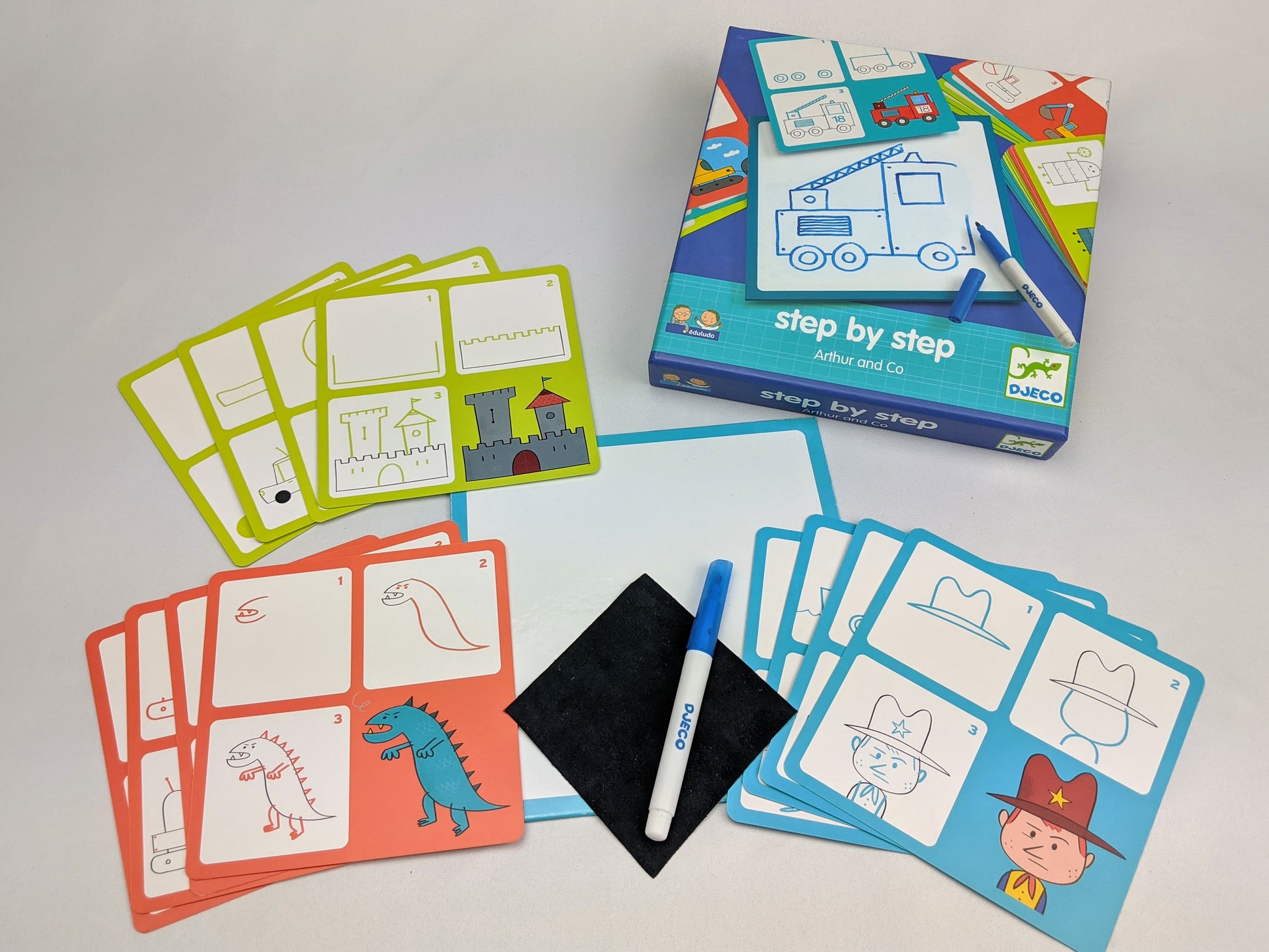 Djeco -Step by Step Drawing-Toy-Rekidding