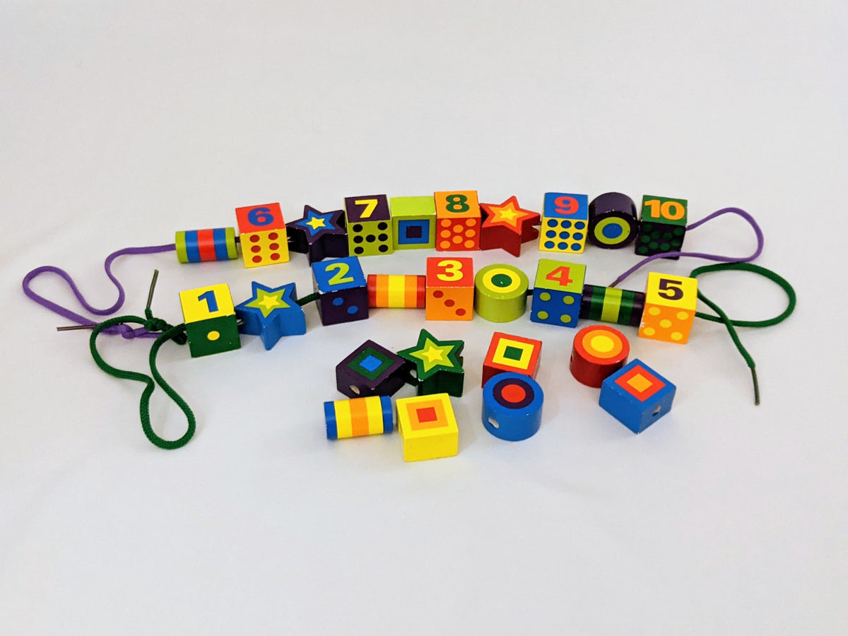 Melissa & doug lacing beads in hot sale a box