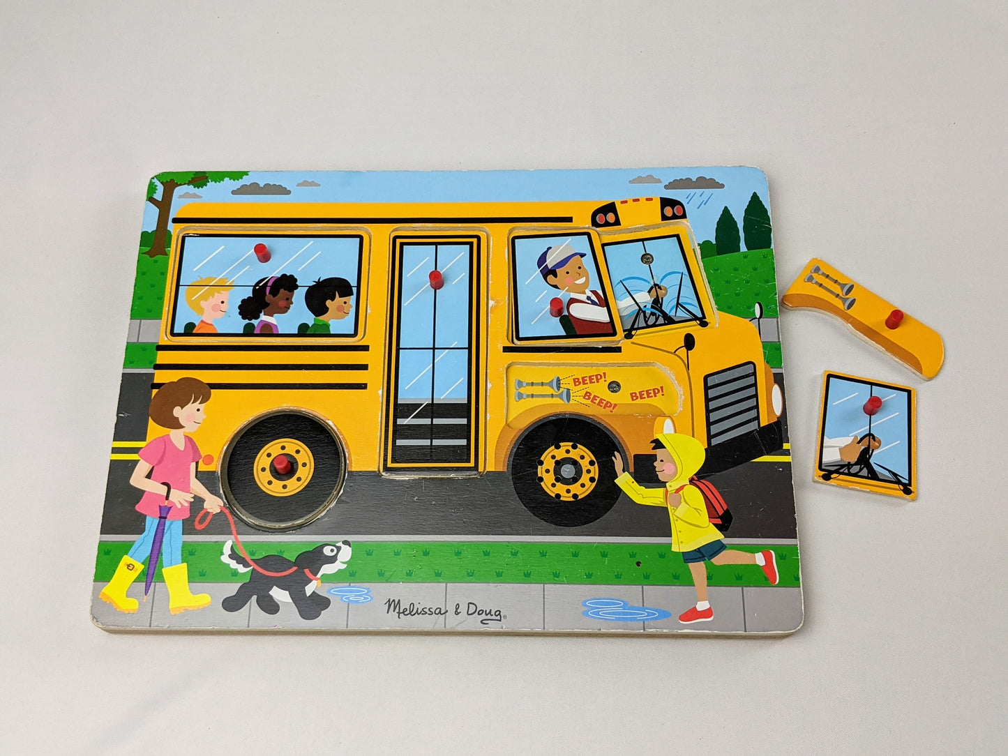Wooden PEG puzzles with SOUND (VARIOUS from Melissa & Doug and other)-Toy-Rekidding