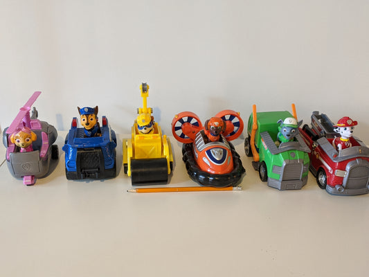PAW Patrol - SET of 6 Vehicles with 6 Collectible Figures-Toy-Rekidding