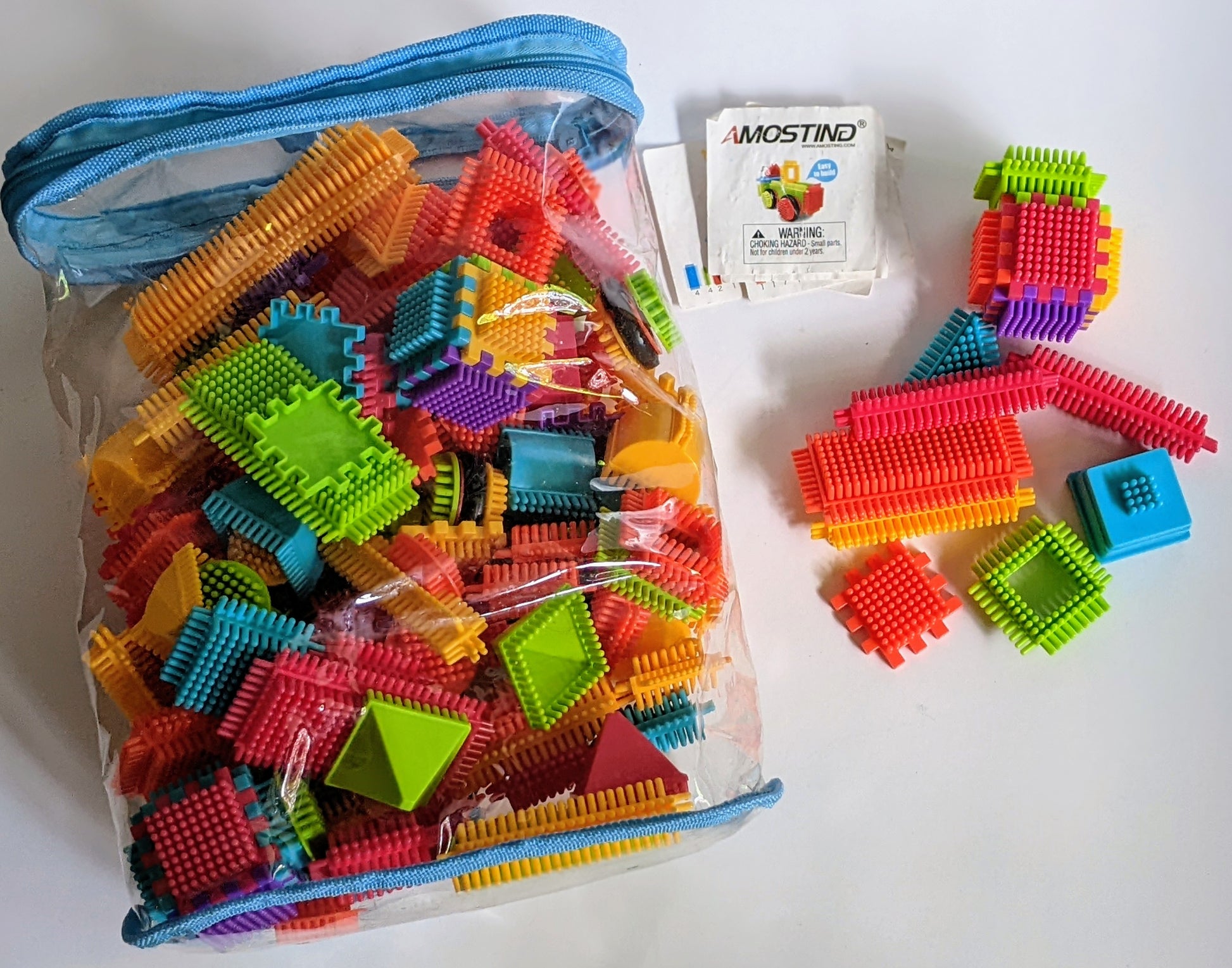 Interlocking building Bristle Blocks-Toddler Toy-Rekidding