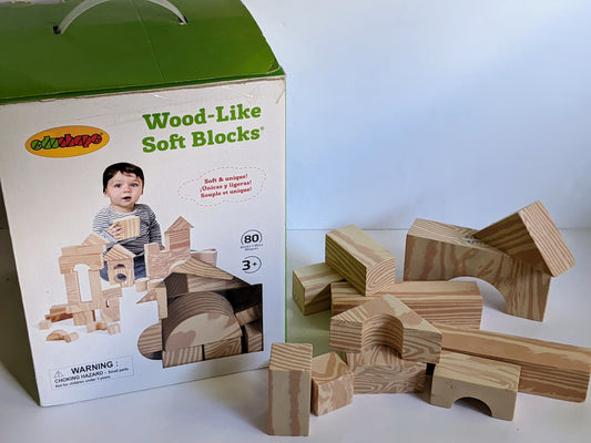 EduShape - Wood-like soft blocks-Toy-Rekidding