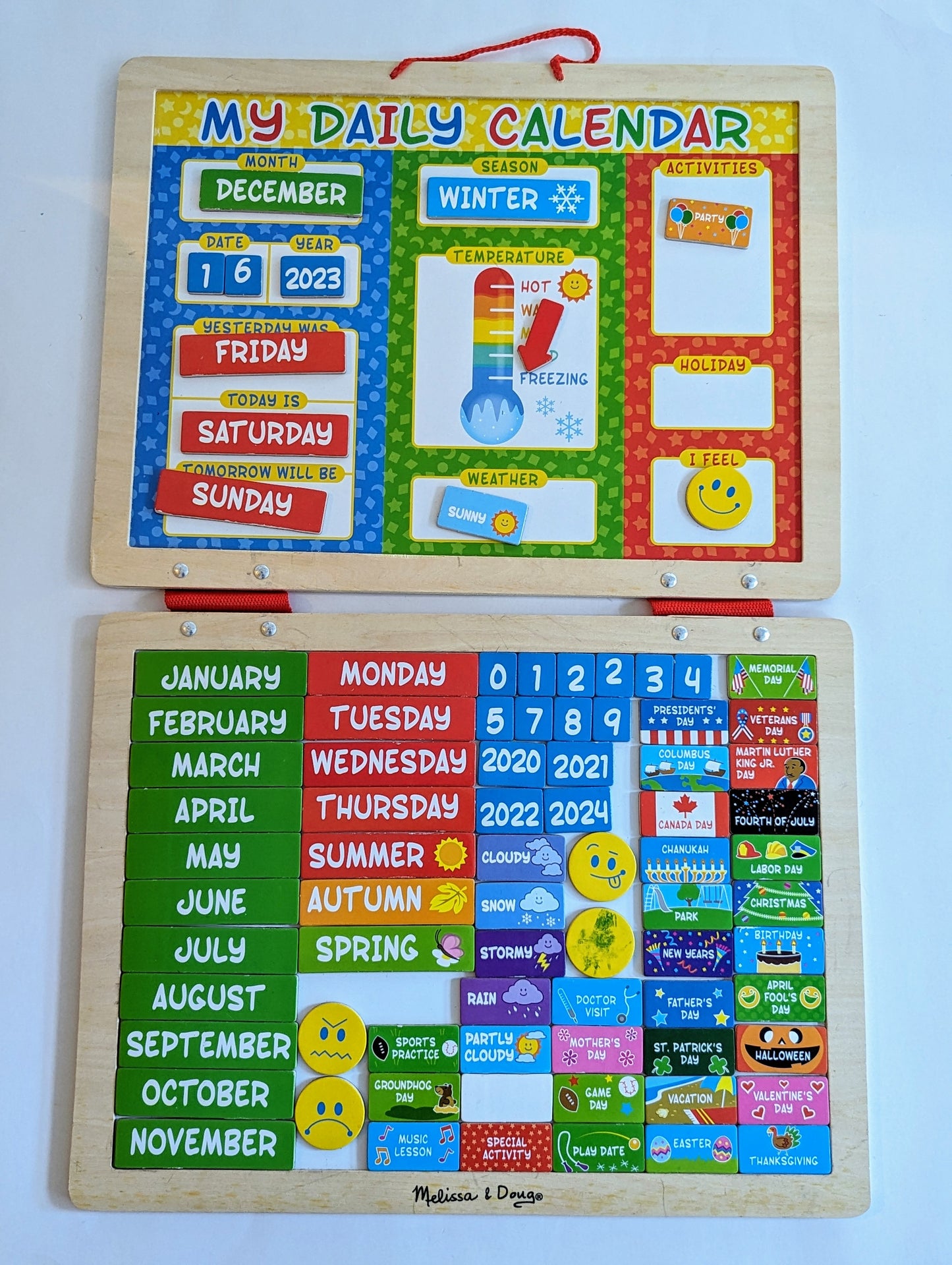 Melissa & Doug - Magnetic Calendars & Responsibility Charts-Toy-Rekidding