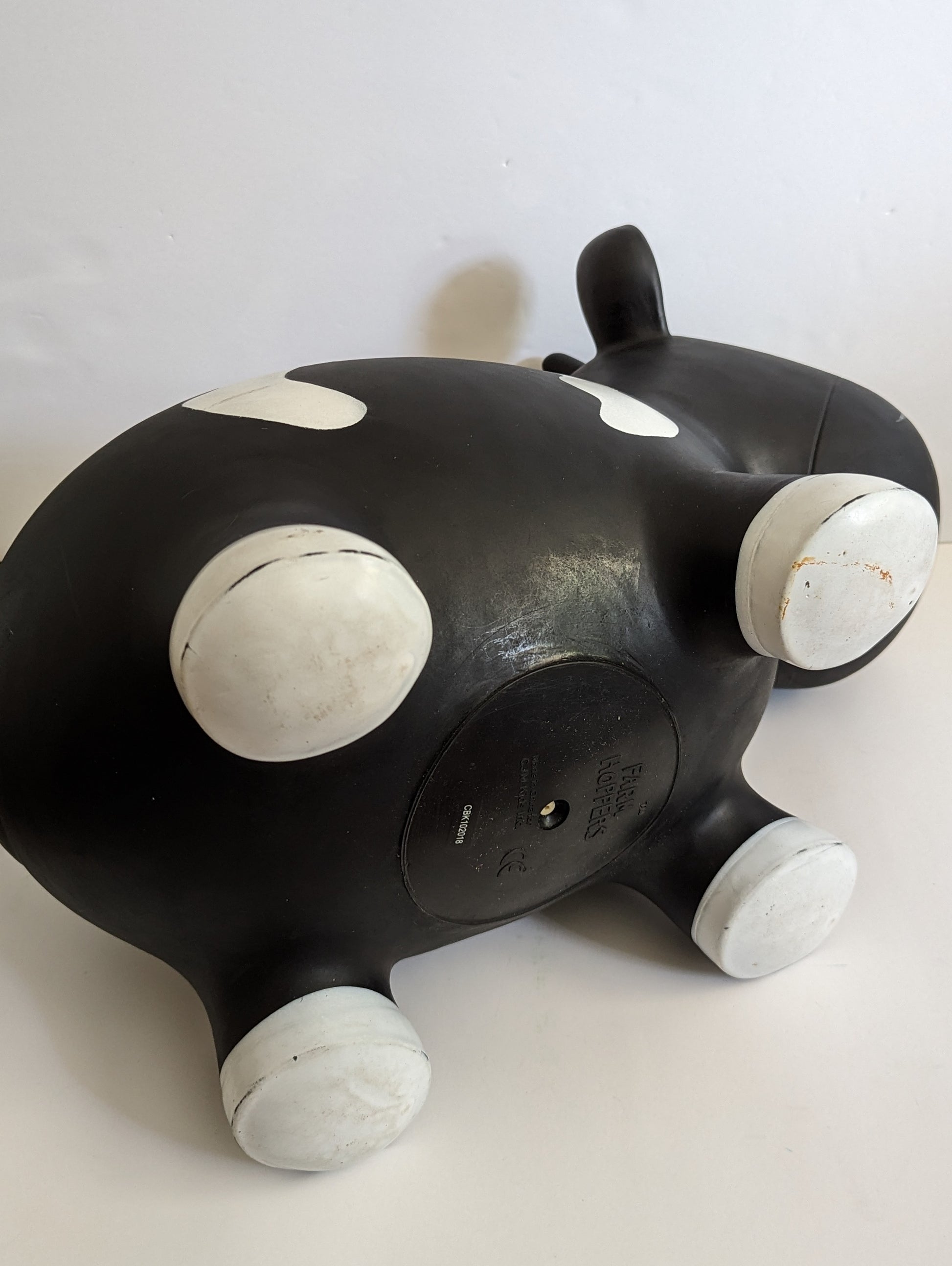 Farm Hoppers - Black Cow-Toddler toy-Rekidding