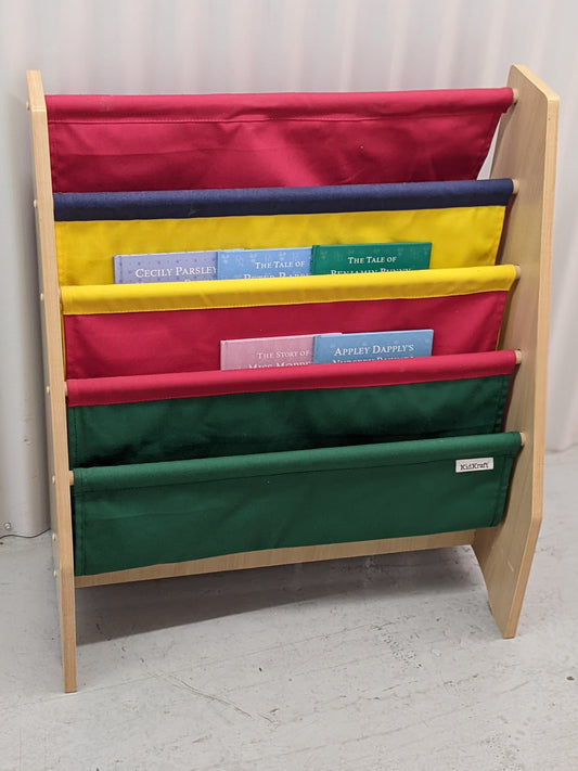 KidKraft - 4 Sling Compartment Bookcase-Rekidding