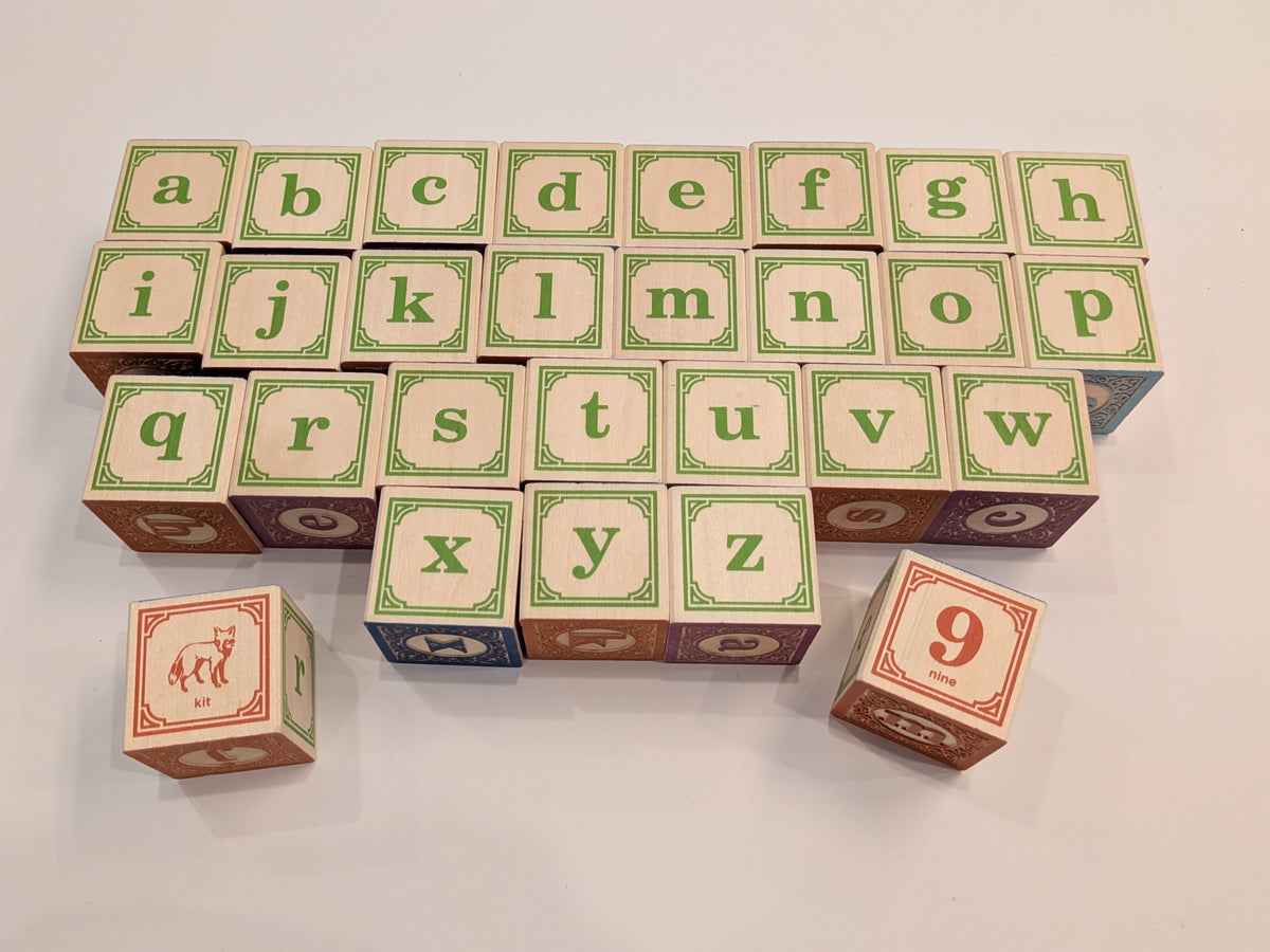 Wooden blocks ABC 123 (Melissa & Doug and others)-Toy-Rekidding