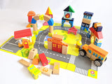 City Wooden Building Blocks-Toy-Rekidding