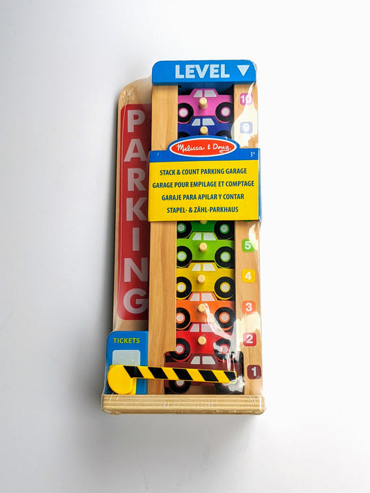 Melissa & Doug - Stack & Count Parking Garage-Toy-Rekidding