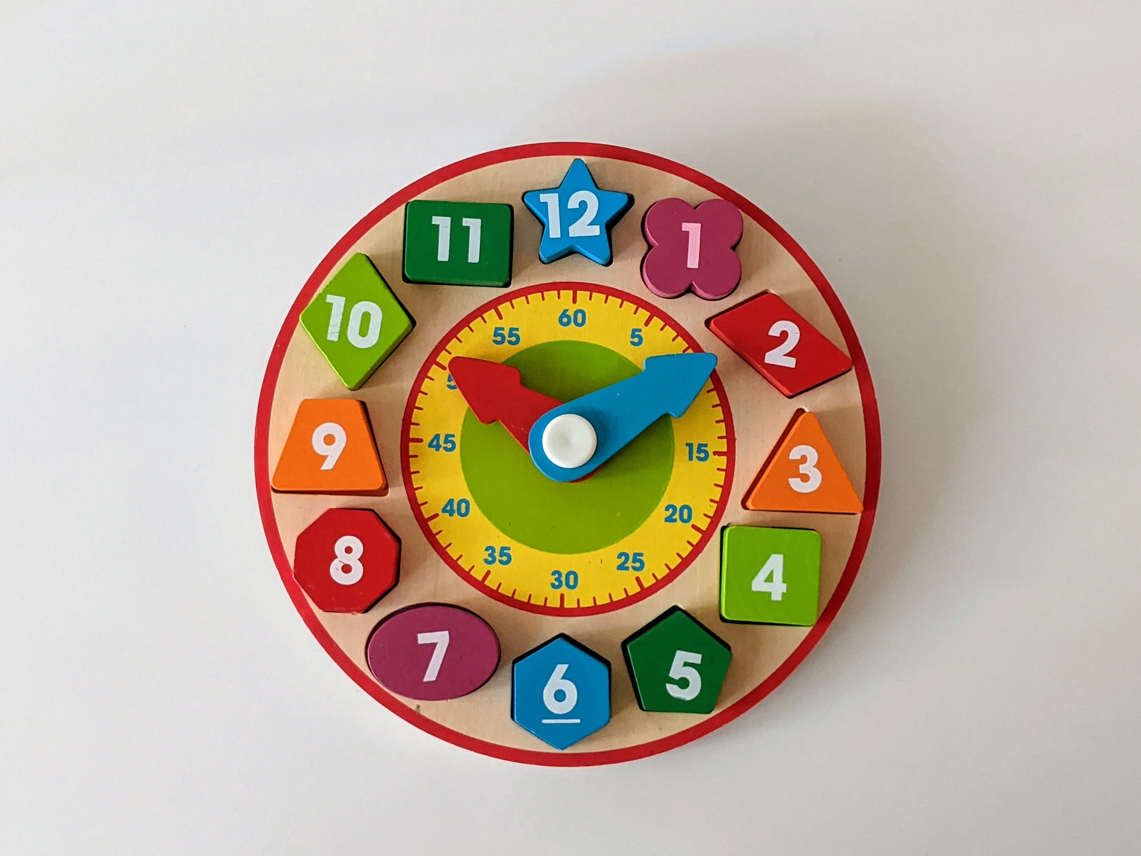 Melissa Doug Shape sorting wooden clock Rekidding