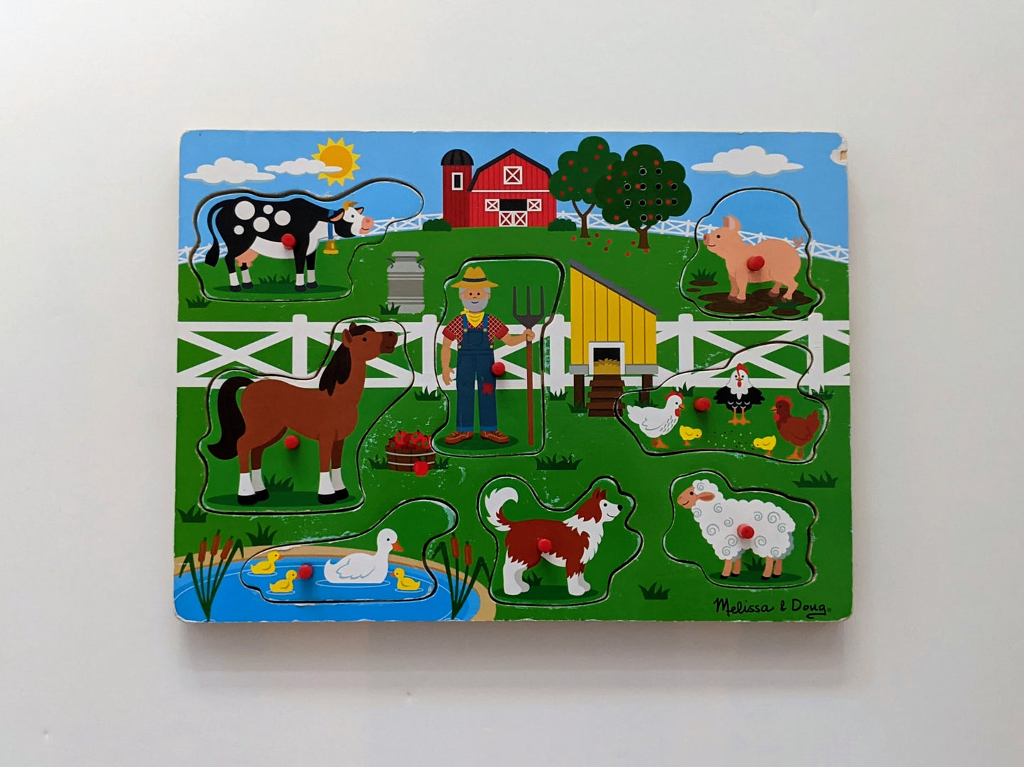 Wooden PEG puzzles with SOUND (VARIOUS from Melissa & Doug and other)-Toy-Rekidding