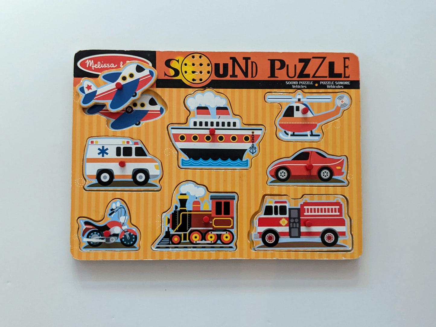 Wooden PEG puzzles with SOUND (VARIOUS from Melissa & Doug and other)-Toy-Rekidding
