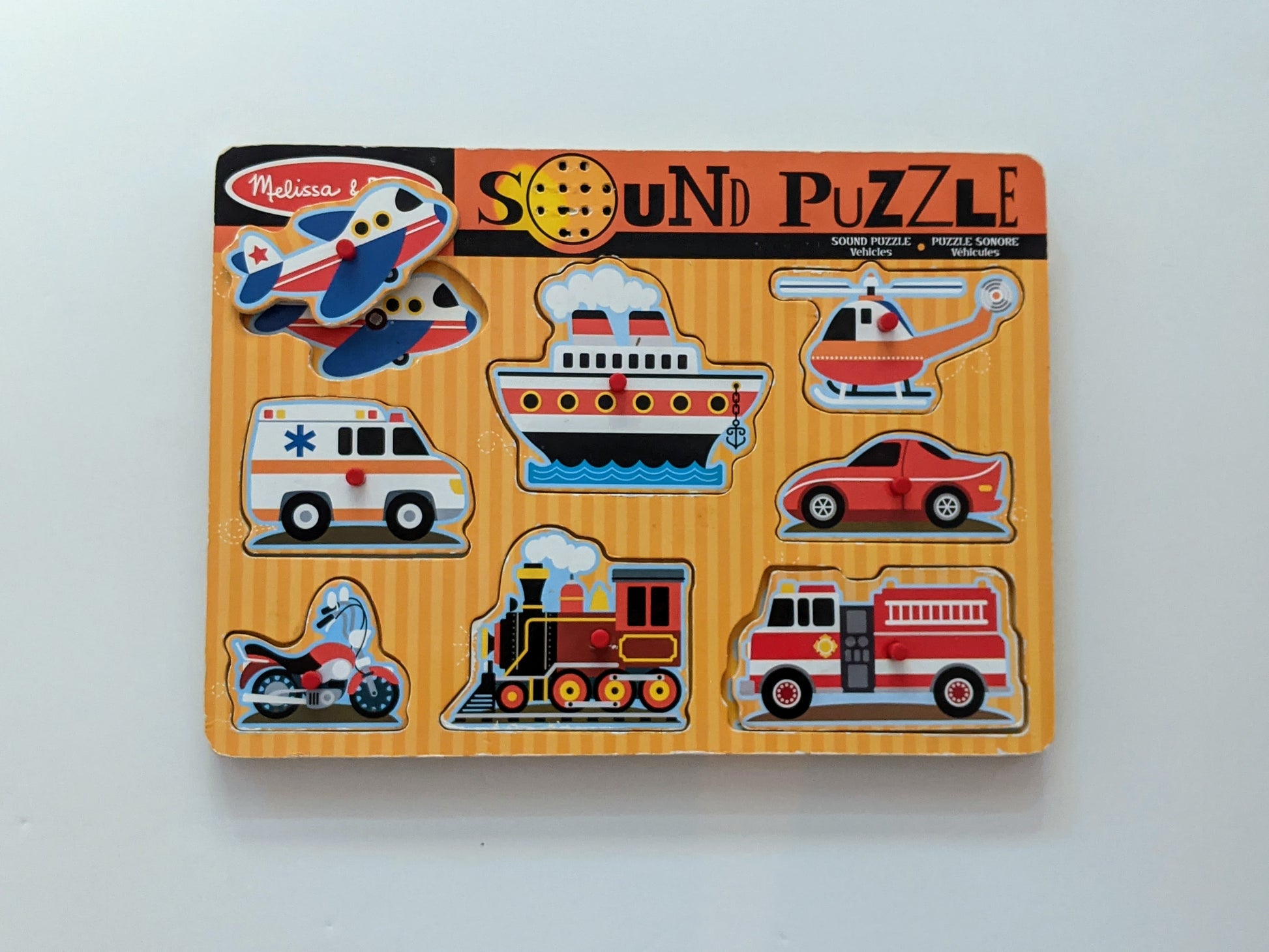 Wooden PEG puzzles with SOUND (VARIOUS from Melissa & Doug and other)-Toy-Rekidding