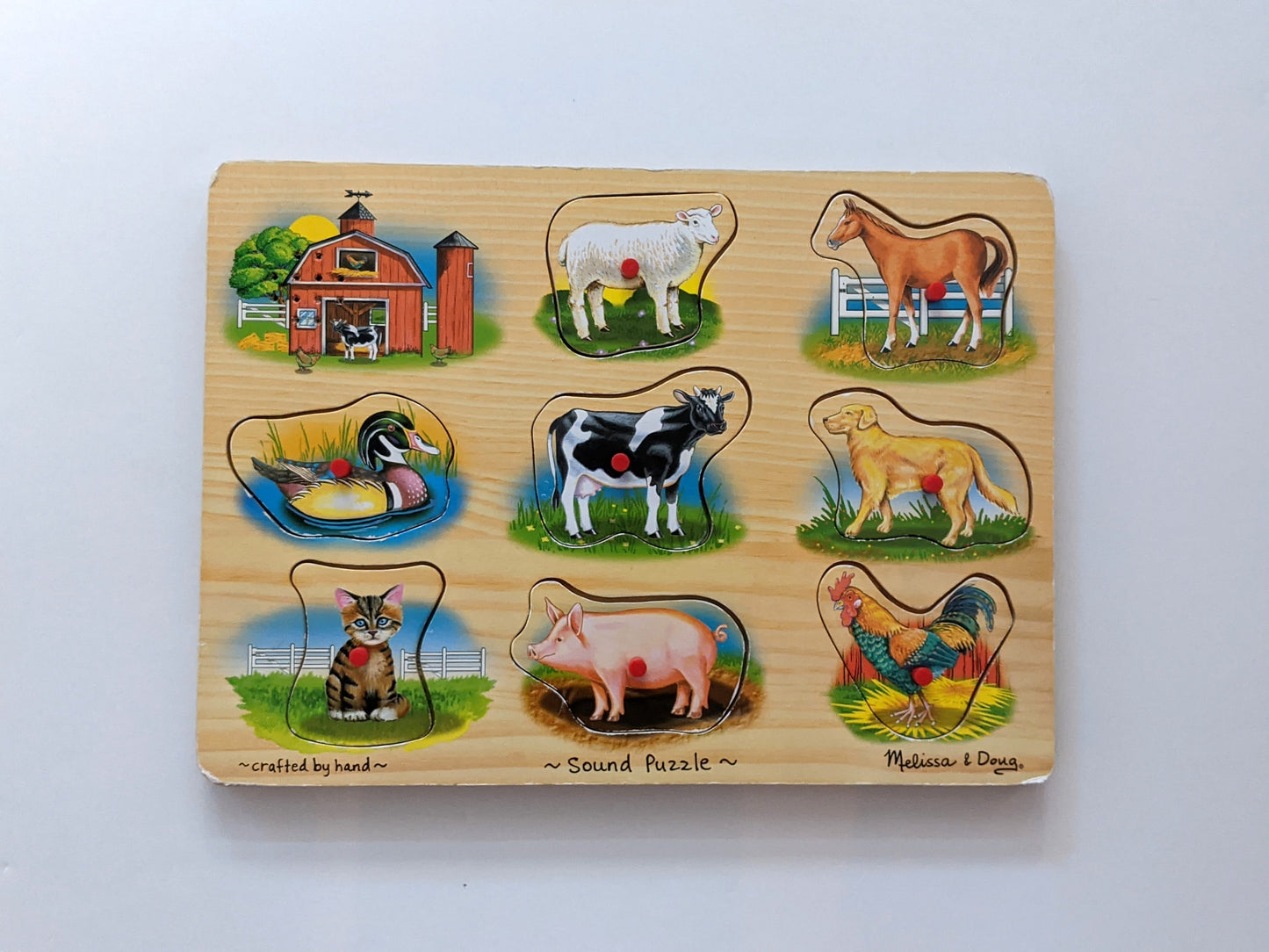 Wooden PEG puzzles with SOUND (VARIOUS from Melissa & Doug and other)-Toy-Rekidding