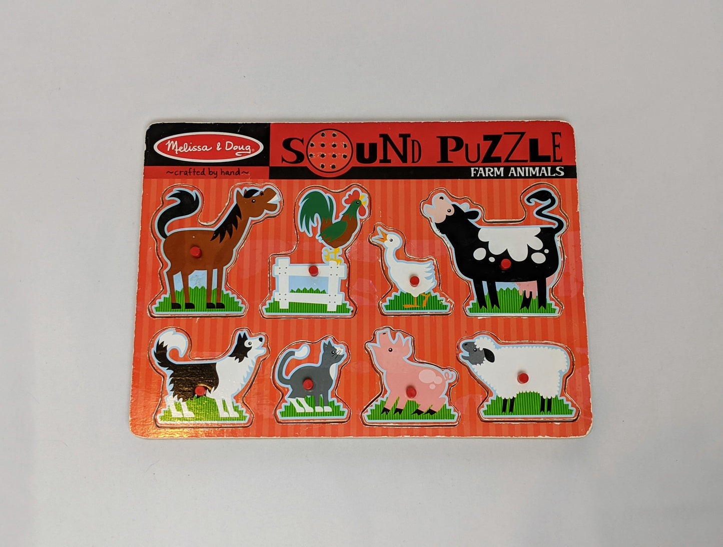 Wooden PEG puzzles with SOUND (VARIOUS from Melissa & Doug and other)-Toy-Rekidding