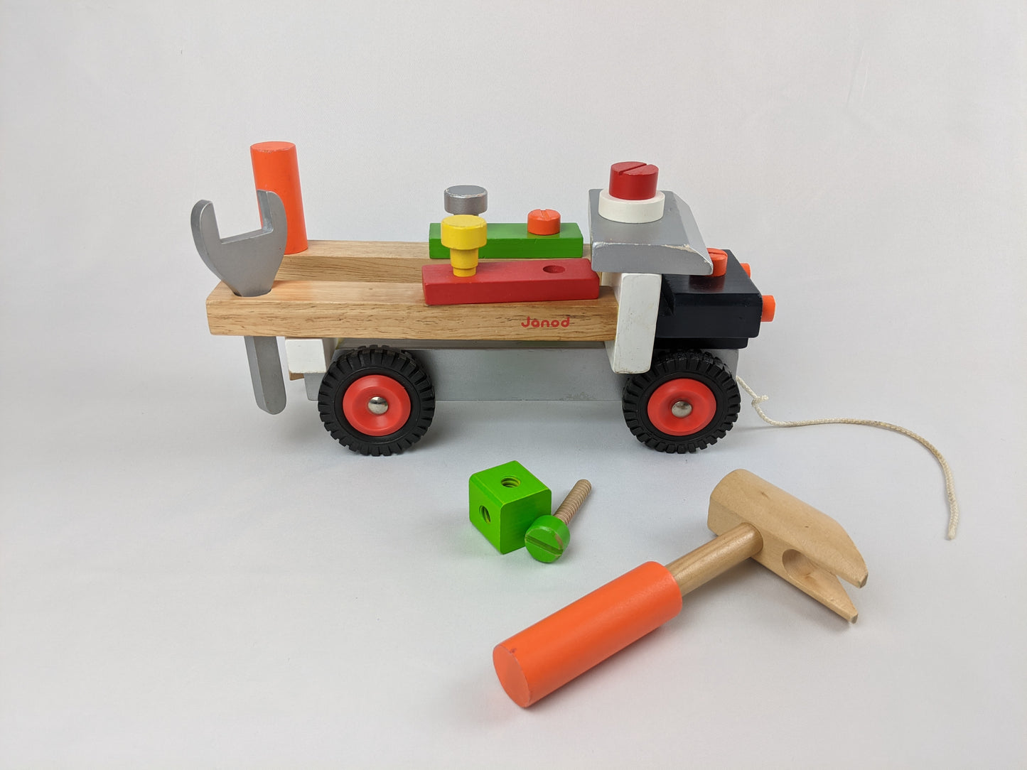 Janod - Truck with tools-Toy-Rekidding