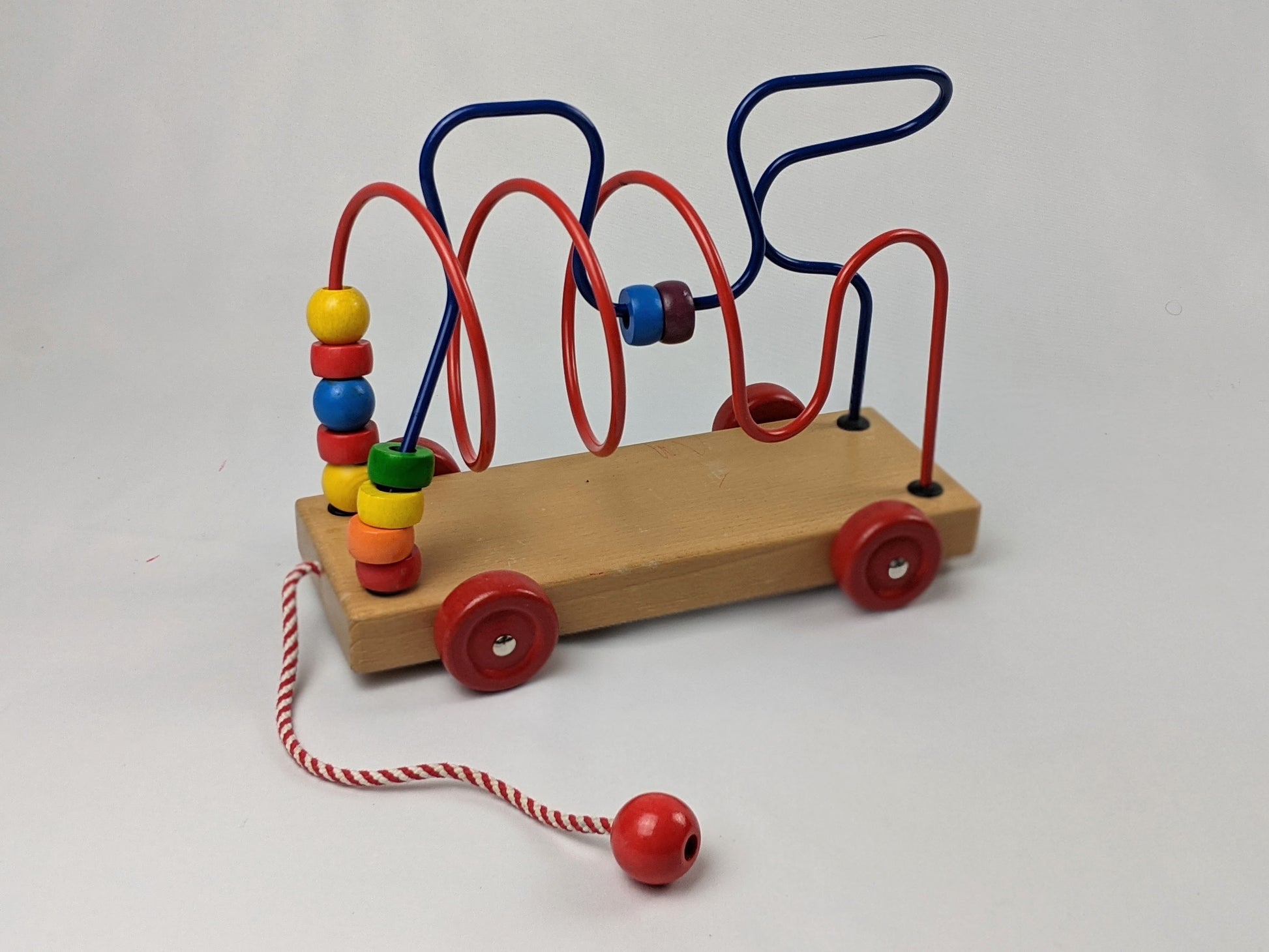 Wooden activity cubes and beads mazes-Toy-Rekidding