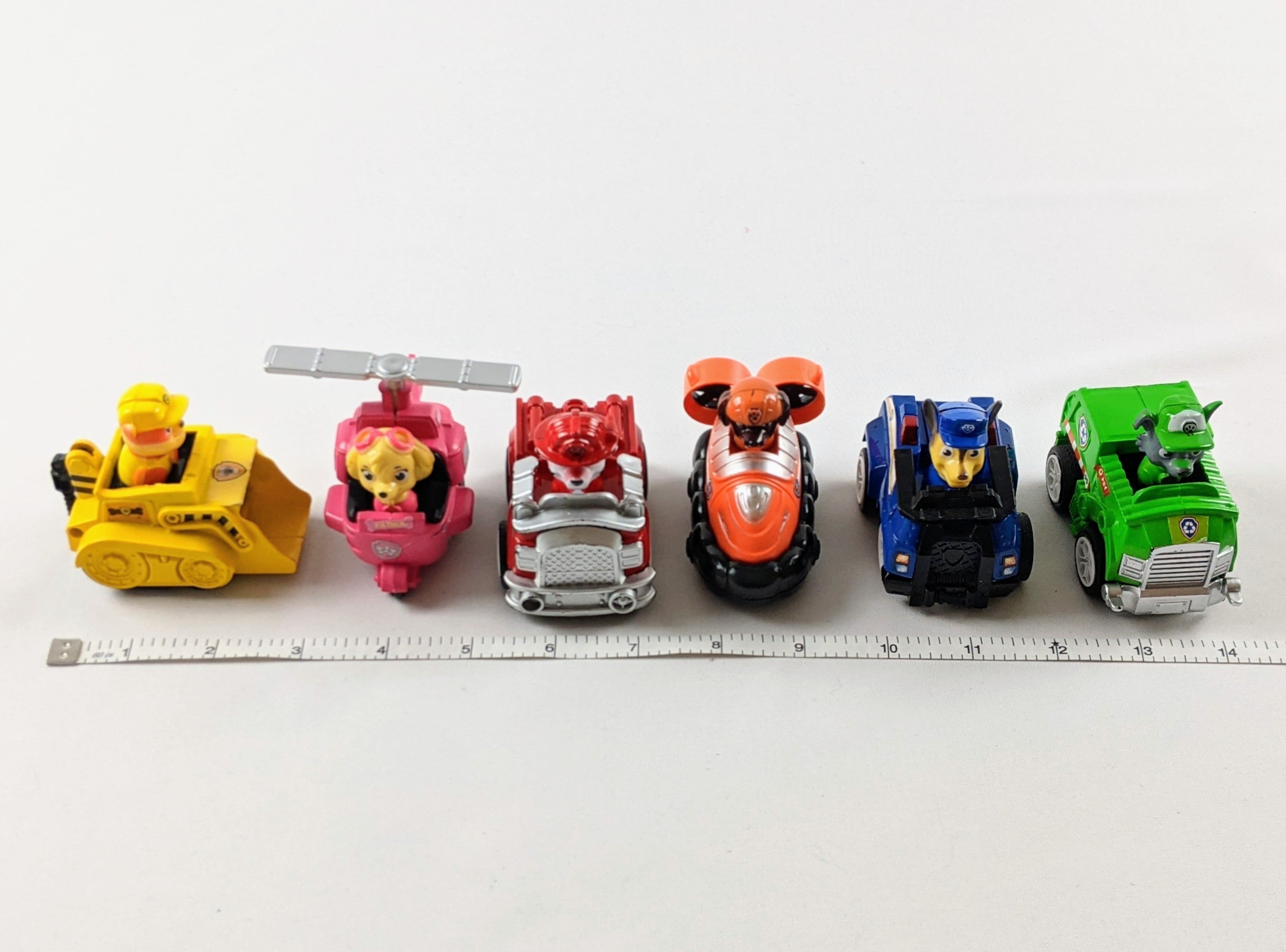 PAW patrol mini SET 6 vehicles with attached figurines Rekidding