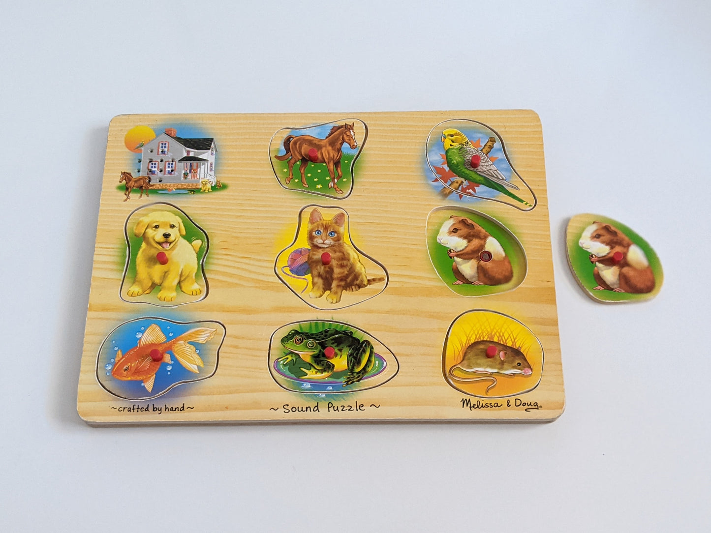 Wooden PEG puzzles with SOUND (VARIOUS from Melissa & Doug and other)-Toy-Rekidding