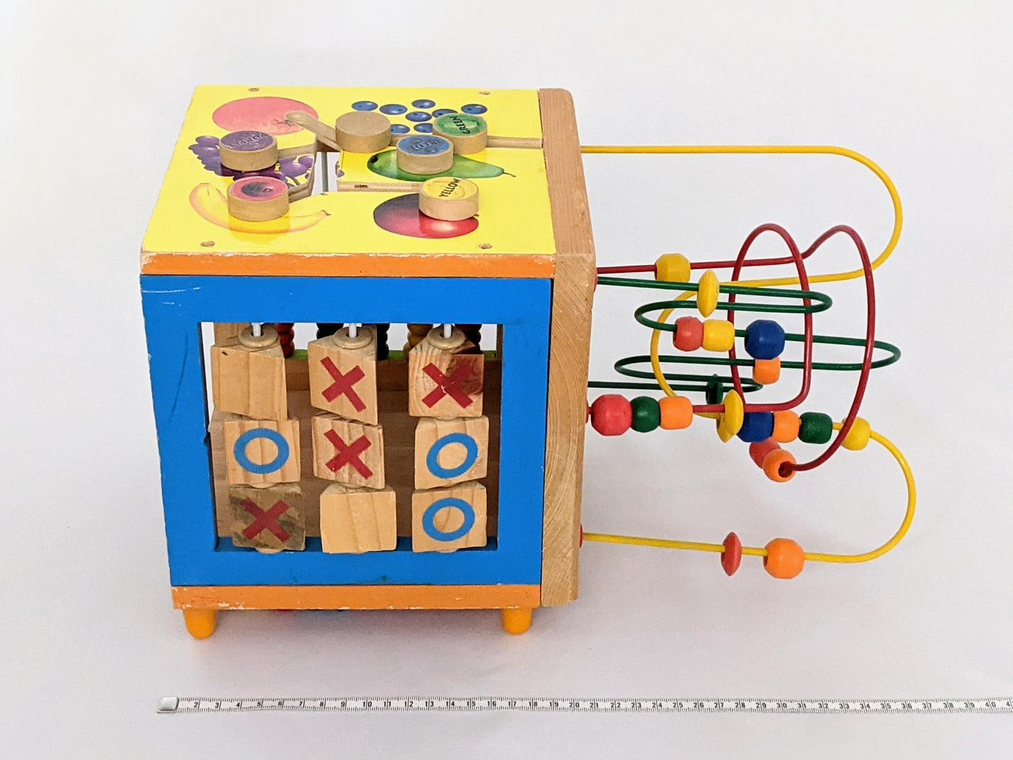 Wooden activity cubes and beads mazes-Toy-Rekidding