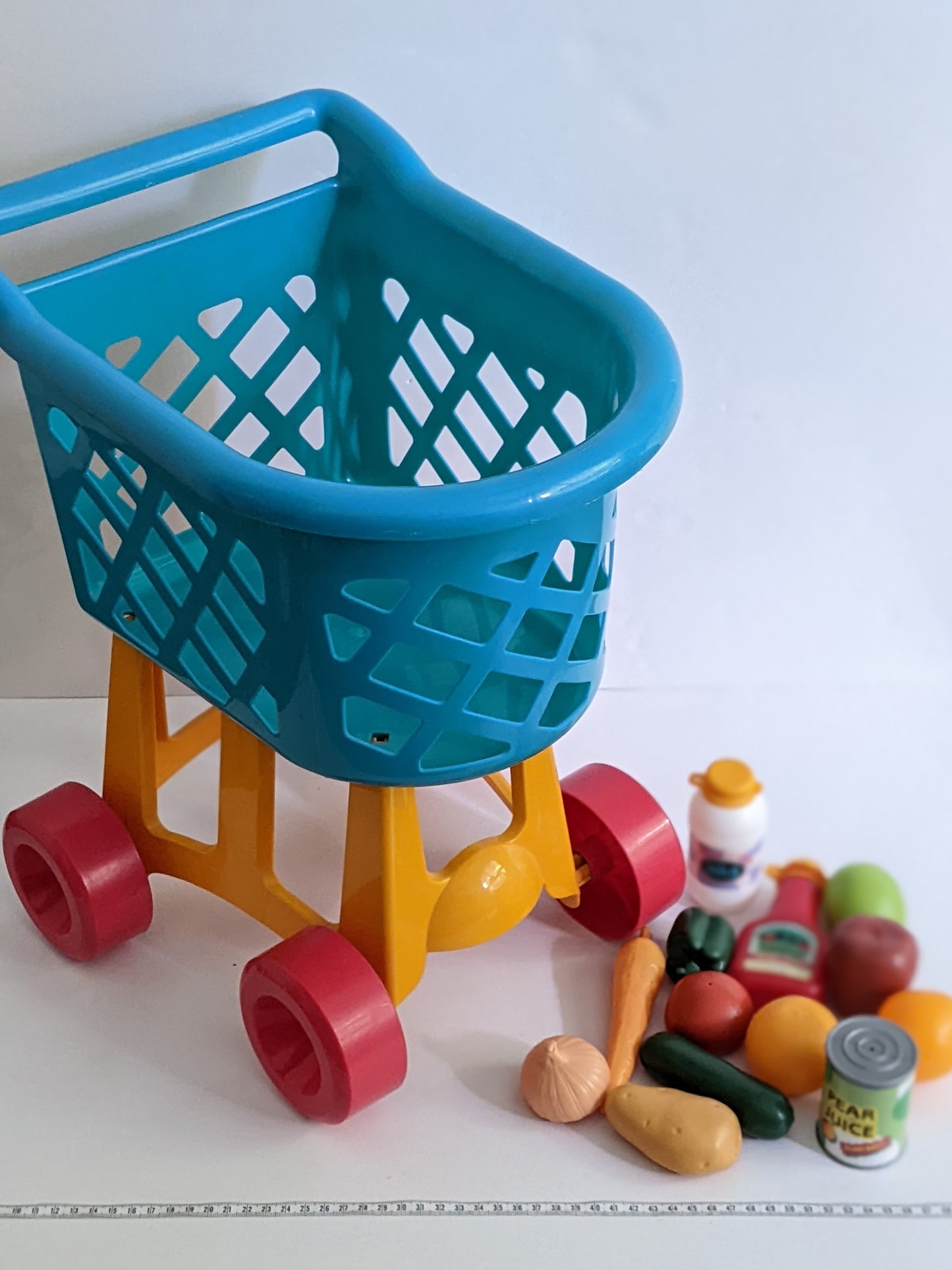 Shopping carts and baskets with play food accesories-Toddler toy-Rekidding