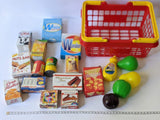 Shopping carts and baskets with play food accesories-Toddler toy-Rekidding