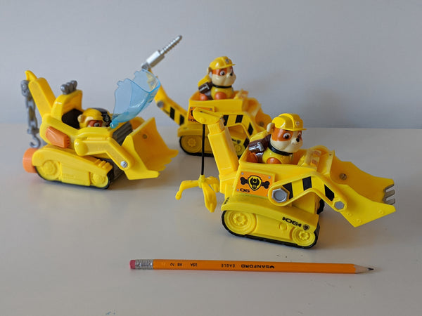 PAW Patrol - Rubble's Bulldozer Vehicle with Collectible Figure-Toy-Rekidding